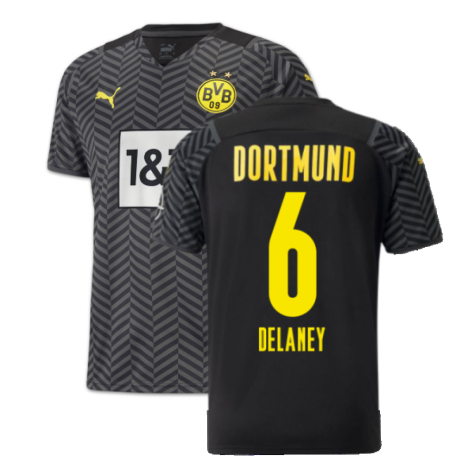 2021-2022 Borussia Dortmund Away Shirt (DELANEY 6)