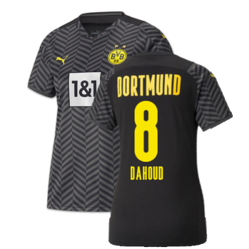 2021-2022 Borussia Dortmund Away Shirt (Ladies) (DAHOUD 8)