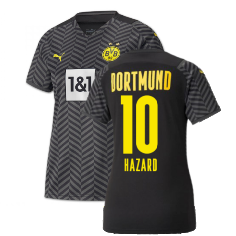 2021-2022 Borussia Dortmund Away Shirt (Ladies) (HAZARD 10)