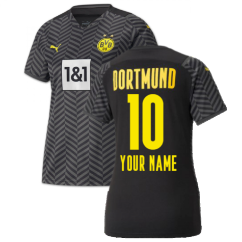 2021-2022 Borussia Dortmund Away Shirt (Ladies) (Your Name)