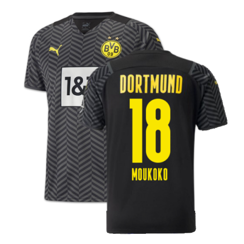 2021-2022 Borussia Dortmund Away Shirt (MOUKOKO 18)