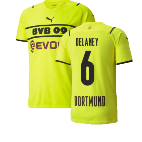 2021-2022 Borussia Dortmund CUP Shirt (Kids) (DELANEY 6)