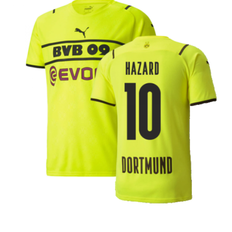 2021-2022 Borussia Dortmund CUP Shirt (Kids) (HAZARD 10)