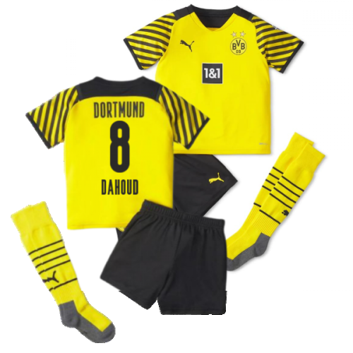 2021-2022 Borussia Dortmund Home Mini Kit (DAHOUD 8)