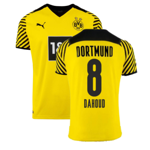 2021-2022 Borussia Dortmund Home Shirt (Kids) (DAHOUD 8)