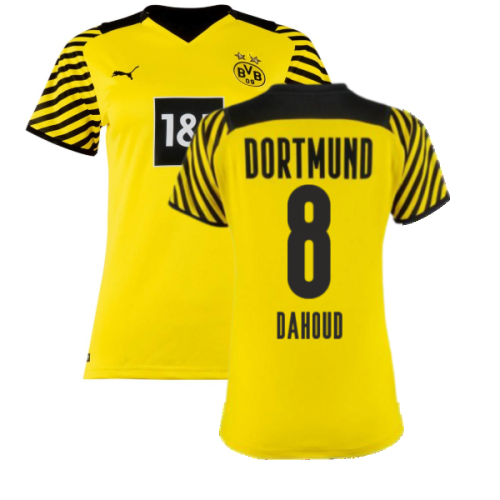 2021-2022 Borussia Dortmund Home Shirt (Ladies) (DAHOUD 8)