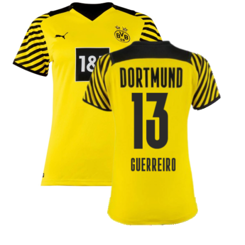 2021-2022 Borussia Dortmund Home Shirt (Ladies) (GUERREIRO 13)