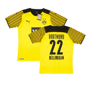 2021-2022 Borussia Dortmund Player Issue Home Shirt (BELLINGHAM 22)