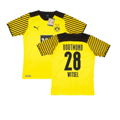 2021-2022 Borussia Dortmund Player Issue Home Shirt (WITSEL 28)