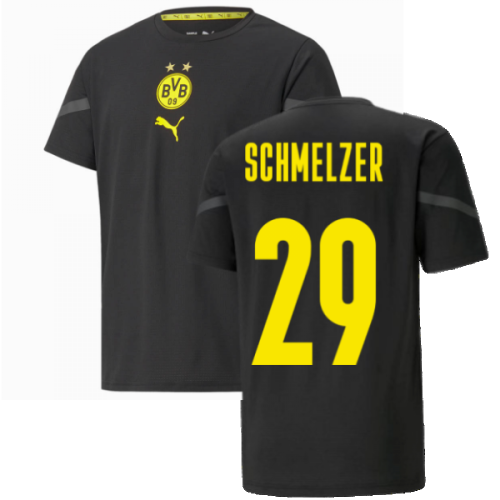 2021-2022 Borussia Dortmund Pre Match Shirt (Black) - Kids (SCHMELZER 29)