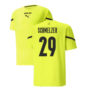 2021-2022 Borussia Dortmund Pre Match Shirt (Yellow) (SCHMELZER 29)