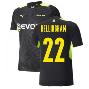 2021-2022 Borussia Dortmund Training Jersey (Black) (BELLINGHAM 22)