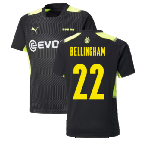 2021-2022 Borussia Dortmund Training Jersey (Black) (BELLINGHAM 22)