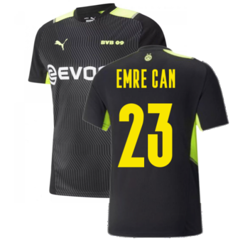 2021-2022 Borussia Dortmund Training Jersey (Black) (EMRE CAN 23)