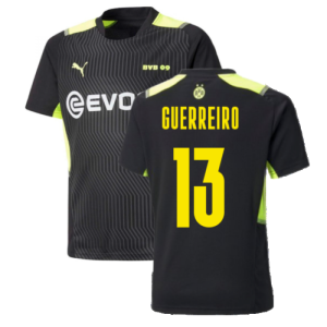 2021-2022 Borussia Dortmund Training Jersey (Black) (GUERREIRO 13)