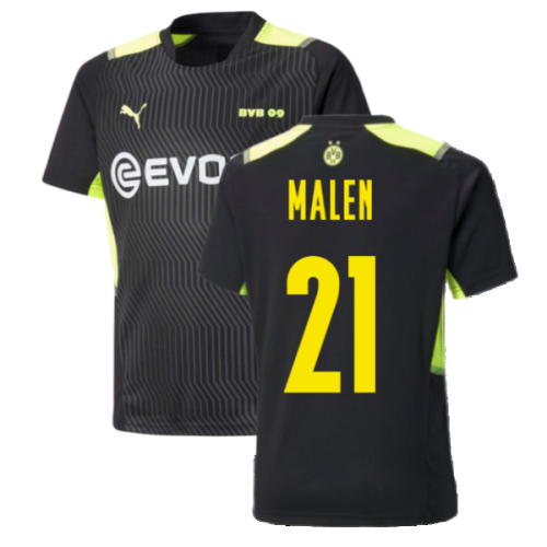 2021-2022 Borussia Dortmund Training Jersey (Black) (MALEN 21)