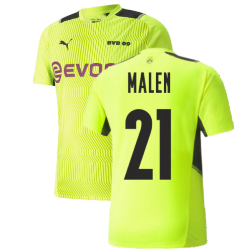 2021-2022 Borussia Dortmund Training Jersey (Yellow) (MALEN 21)