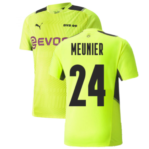 2021-2022 Borussia Dortmund Training Jersey (Yellow) (MEUNIER 24)