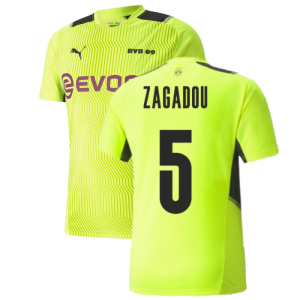 2021-2022 Borussia Dortmund Training Jersey (Yellow) (ZAGADOU 5)