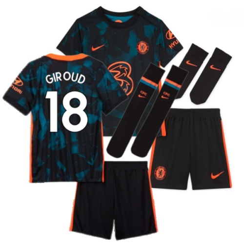 2021-2022 Chelsea 3rd Baby Kit (GIROUD 18)