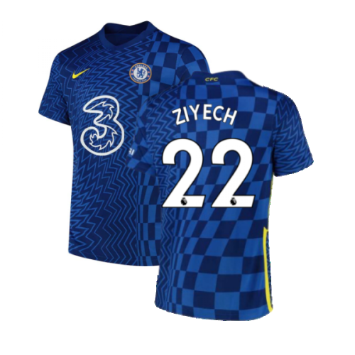 2021-2022 Chelsea Home Shirt (ZIYECH 22)