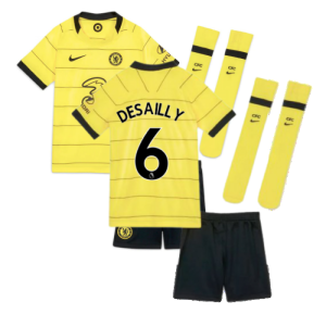 2021-2022 Chelsea Little Boys Away Mini Kit (DESAILLY 6)