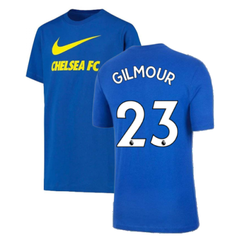 2021-2022 Chelsea Swoosh Club Tee (Blue) (GILMOUR 23)