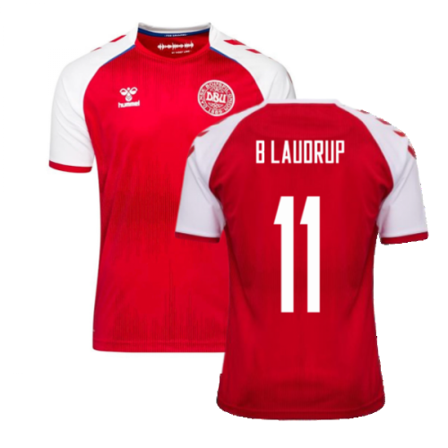 2021-2022 Denmark Home Shirt (B LAUDRUP 11)