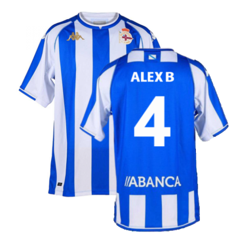 2021-2022 Deportivo La Coruna Home Shirt (Alex B 4)