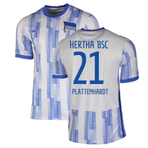 2021-2022 Hertha Berlin Home Shirt (PLATTENHARDT 21)