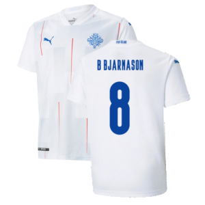 2021-2022 Iceland Away Shirt (B BJARNASON 8)