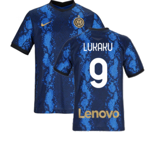 2021-2022 Inter Milan Home Shirt (Kids) (LUKAKU 9)