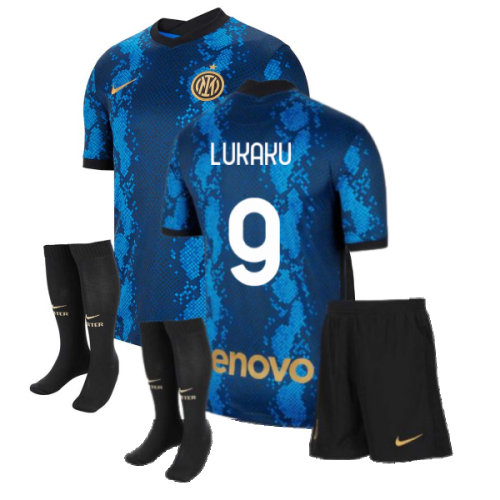 2021-2022 Inter Milan Little Boys Home Kit (LUKAKU 9)