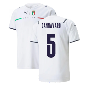 2021-2022 Italy Away Shirt (Kids) (CANNAVARO 5)