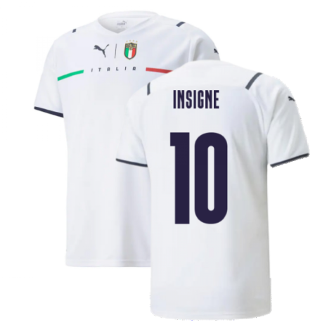 2021-2022 Italy Away Shirt (Kids) (INSIGNE 10)