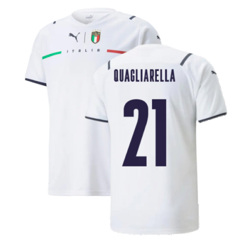 2021-2022 Italy Away Shirt (Kids) (QUAGLIARELLA 21)