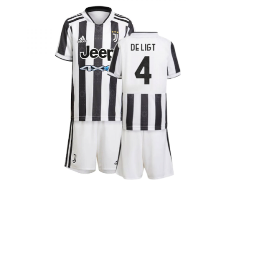 2021-2022 Juventus Home Mini Kit (DE LIGT 4)