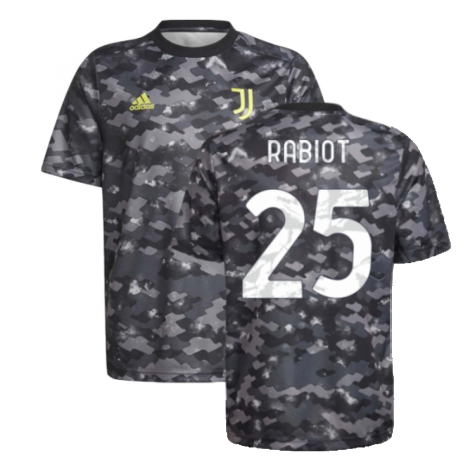 2021-2022 Juventus Pre-Match Training Shirt (Grey) (RABIOT 25)