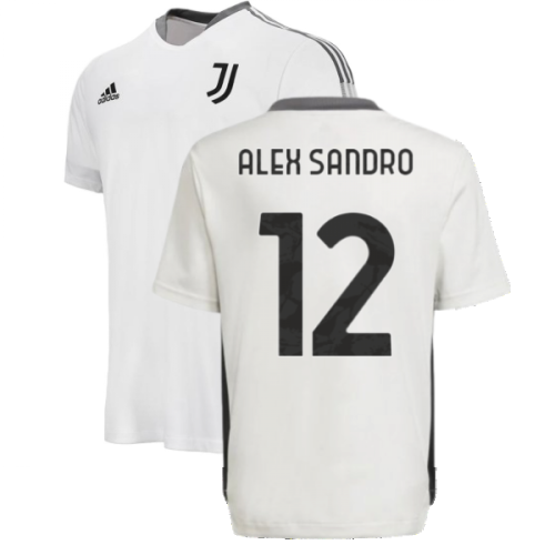 2021-2022 Juventus Training Shirt (White) - Kids (ALEX SANDRO 12)