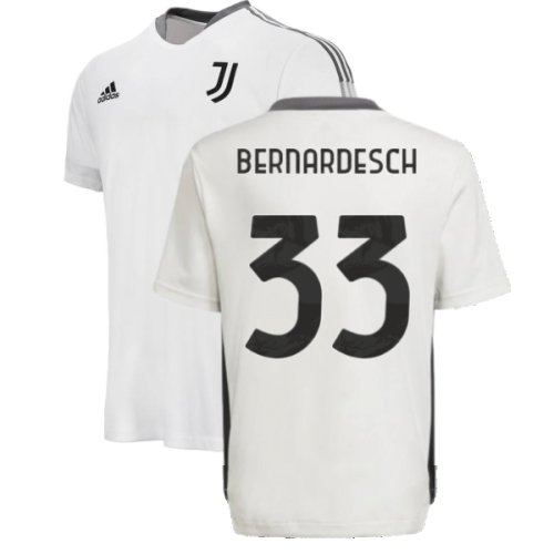 2021-2022 Juventus Training Shirt (White) - Kids (BERNARDESCHI 20)