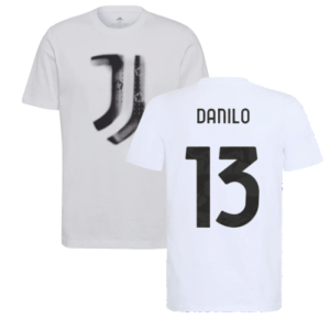 2021-2022 Juventus Training T-Shirt (White) (DANILO 13)