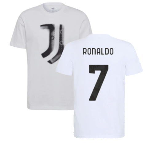 2021-2022 Juventus Training T-Shirt (White) (RONALDO 7)