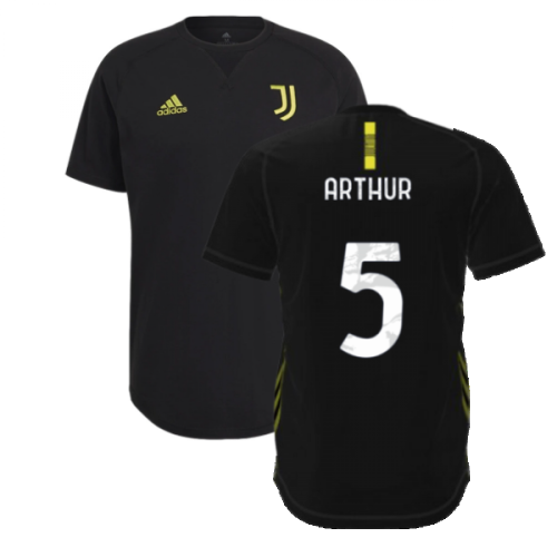 2021-2022 Juventus Travel Tee (Black) (ARTHUR 5)