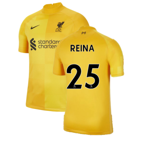 2021-2022 Liverpool Away Goalkeeper Shirt (Yellow) (Reina 25)