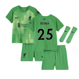 2021-2022 Liverpool Goalkeeper Baby Kit (Green) (Reina 25)