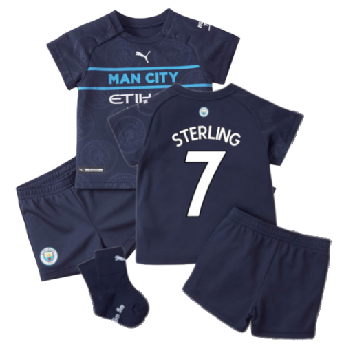 2021-2022 Man City 3rd Baby Kit (STERLING 7)