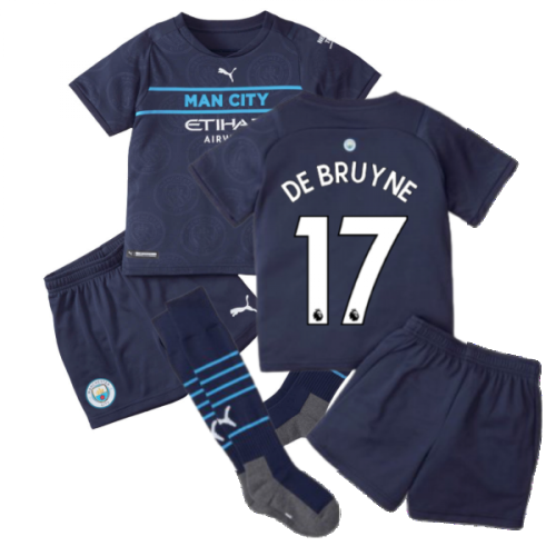 2021-2022 Man City 3rd Mini Kit (DE BRUYNE 17)