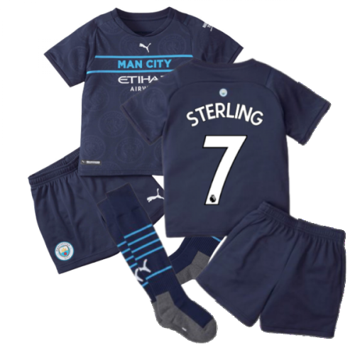 2021-2022 Man City 3rd Mini Kit (STERLING 7)