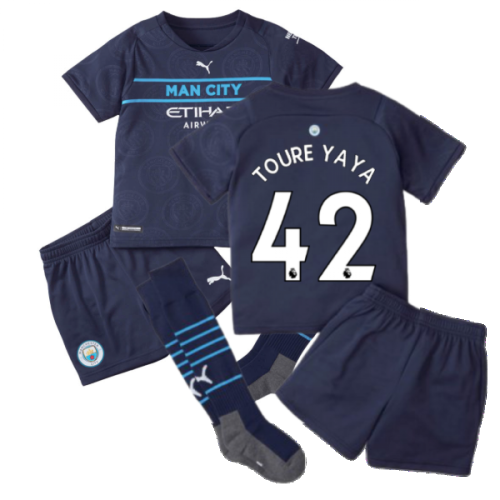 2021-2022 Man City 3rd Mini Kit (TOURE YAYA 42)