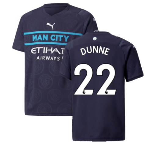 2021-2022 Man City 3rd Shirt (Kids) (DUNNE 22)